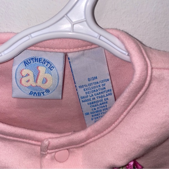 5/$15 Authentic Baby Pink Cardigan with Cherry Embroidery - Picture 4 of 6